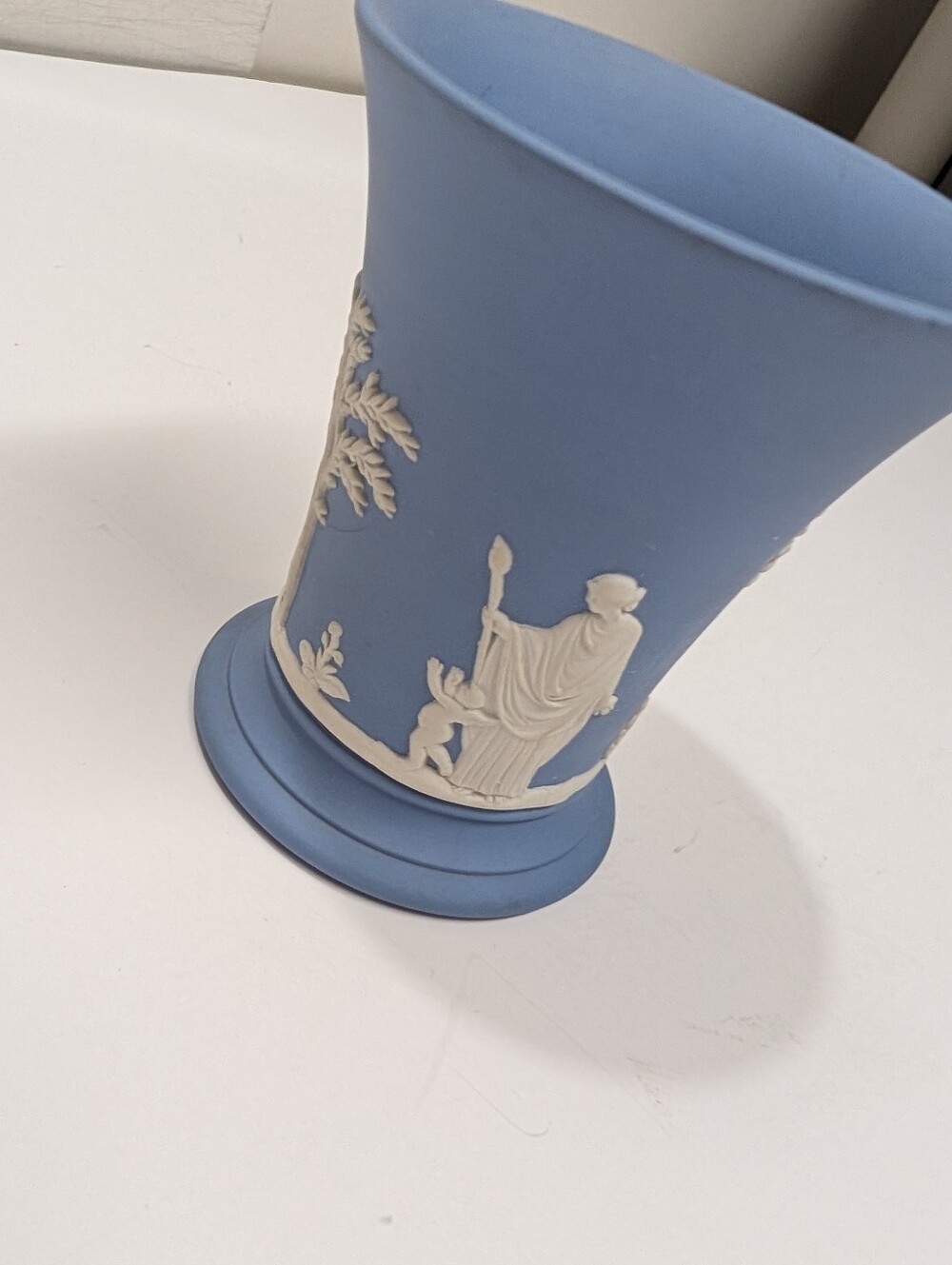 Wedgwood Jasper Vase Trumpet Cup England Victorian - Picture 10 of 14